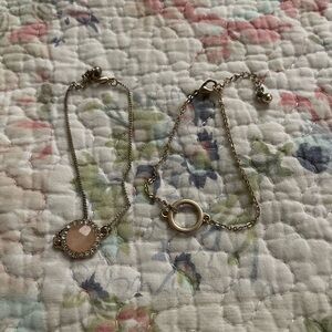 Elegant Gold and Pink Women's Bracelet